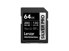 LEXAR SDcard 64GB Silver PRO SDXC UHS-II 64GB W 130MB/s R 280MB/s LSDSIPR064G-BNNNG 